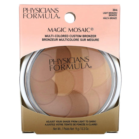 Physicians Formula, Magic Mosaic, Multi-Colored Custom Bronzer, Light Bronzer, 0.3 oz (9 g) - Supply Center USA