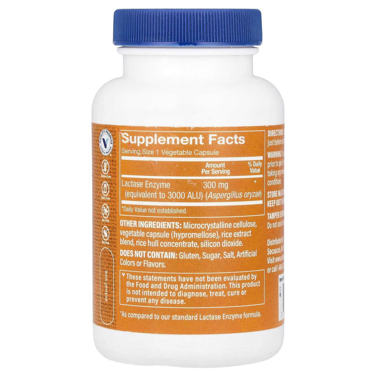 The Vitamin Shoppe, Lactase Enzyme, Extra Strength, 3,000 ALU, 90 Vegetable Capsules - Supply Center USA