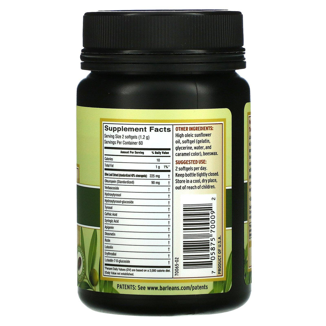 Barlean's, Olive Leaf Complex, 120 Softgels - HealthCentralUSA