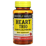 Mason Natural, Heart Trio, CoQ10, E & Fish Oil, 60 Softgels - Supply Center USA