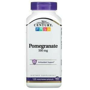 21st Century, Pomegranate, 500 mg, 120 Vegetarian Capsules - HealthCentralUSA