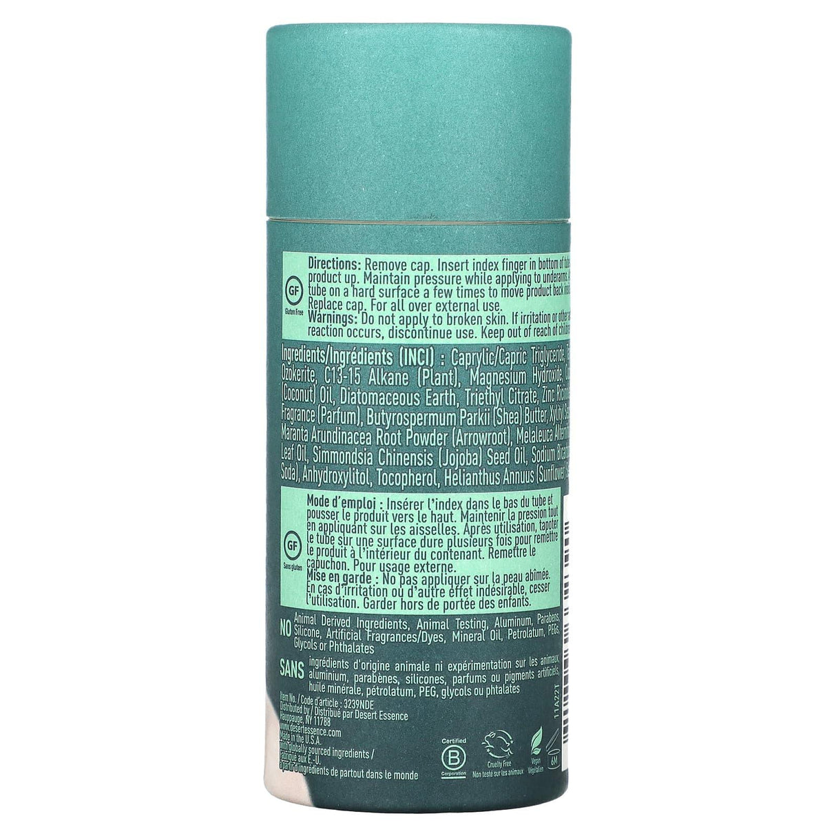 Desert Essence, Deodorant, Powder Fresh , 2.25 oz (63 g) - Supply Center USA