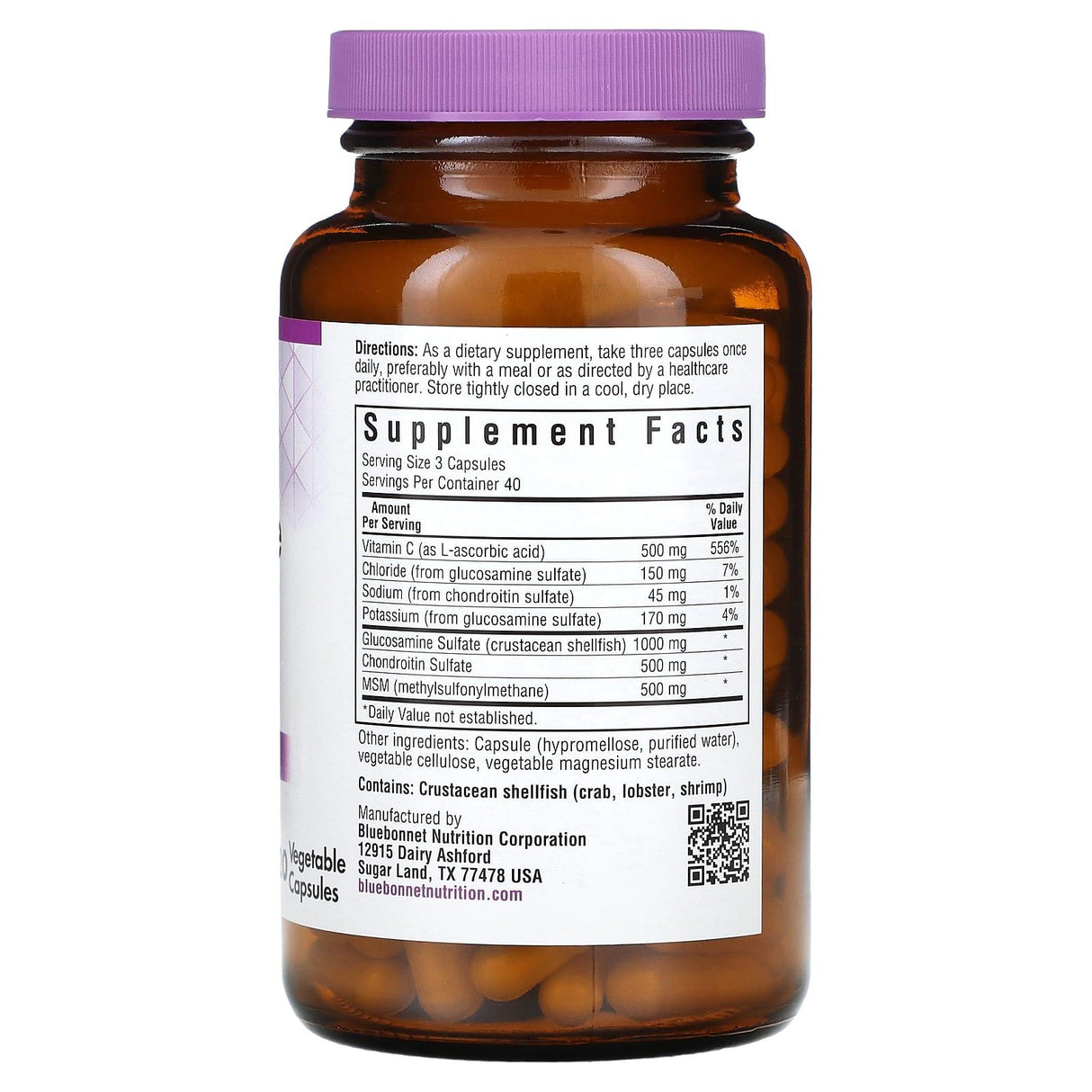 Bluebonnet Nutrition, Glucosamine Chondroitin & MSM, 180 Vegetable Capsules - Supply Center USA