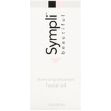 Sympli Beautiful, Illuminating Antioxidant Facial Oil with Argan, Marula, Rosehip & Orange Oil, 1 fl oz (30 ml) - Supply Center USA