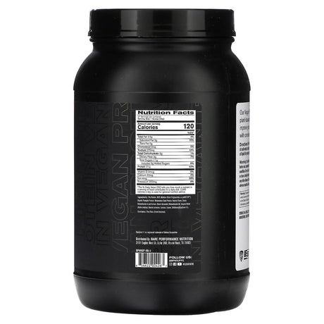 Bare Performance Nutrition, Vegan Protein, Plant Based Protein Powder, Vanilla, 1 lb (810 g) - Supply Center USA