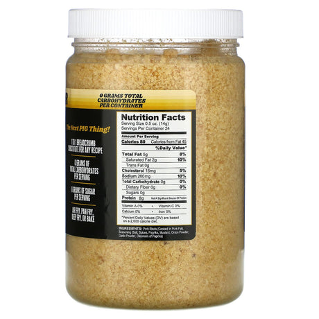 Pork King Good, Pork Rind Crumbs, Ranch Seasoned , 12 oz (340 g) - Supply Center USA