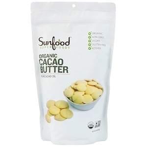 Sunfood, Organic Cacao Butter, 1 lb (454 g) - HealthCentralUSA