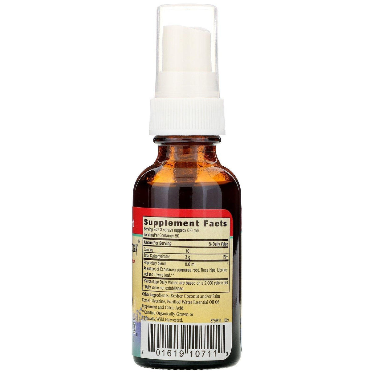 Herbs for Kids, Super Kids Throat Spray, Peppermint Flavor, 1 fl oz (30 ml) - Supply Center USA