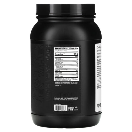 Bare Performance Nutrition, Whey Protein, Vanilla, 2 lbs, (945 g) - Supply Center USA