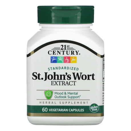 21st Century, St. John's Wort Extract, 60 Vegetarian Capsules - Supply Center USA