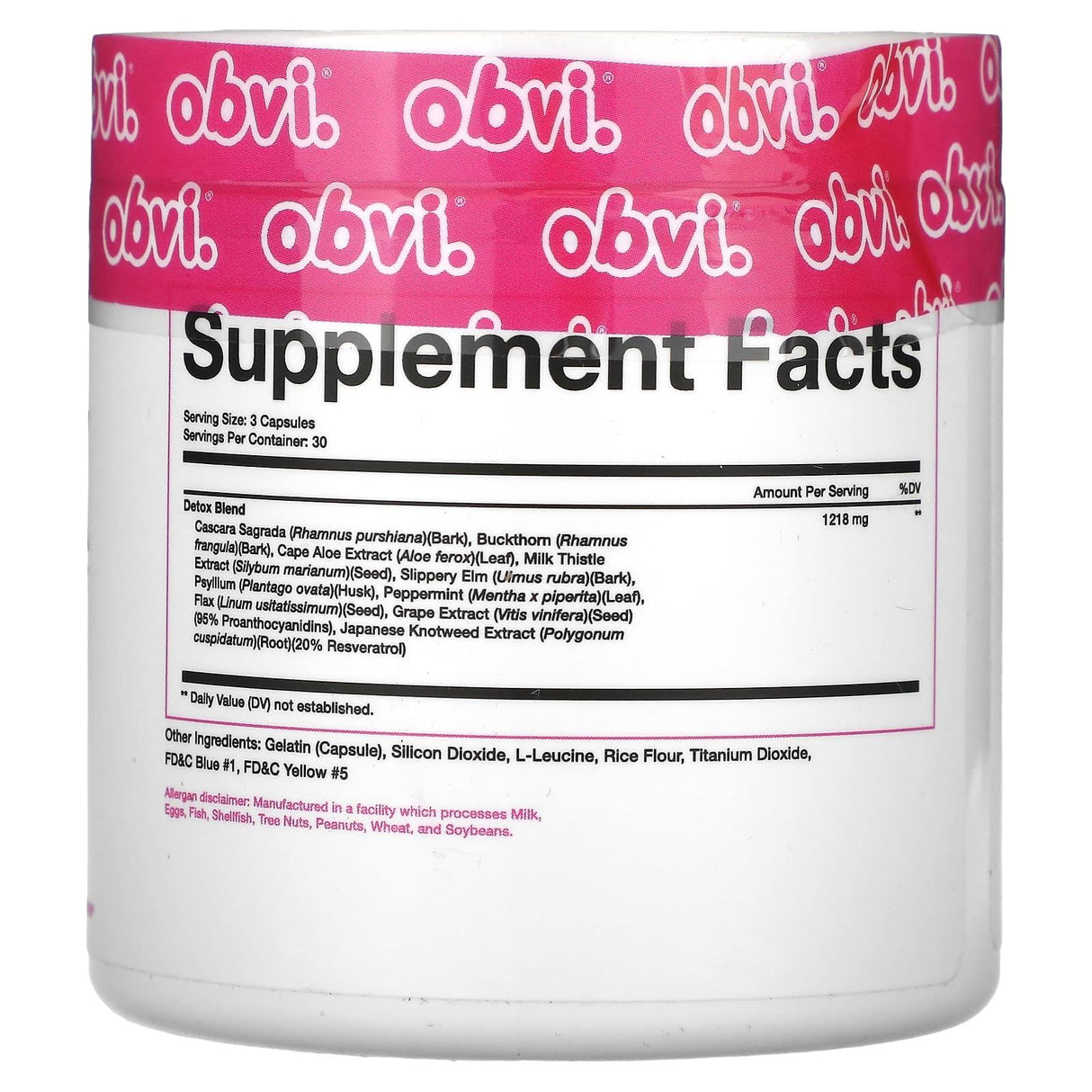 Obvi, Detox, 90 Capsules - Supply Center USA