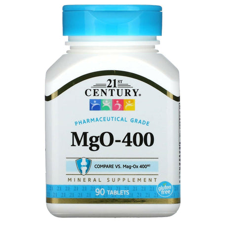 21st Century, MgO-400, 90 Tablets - Supply Center USA