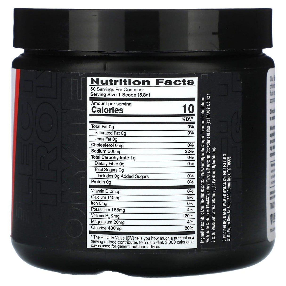 Bare Performance Nutrition, Electrolytes, Hydration Drink Mix, Strawberry, 10.2 oz (290 g) - Supply Center USA