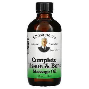 Christopher's Original Formulas, Complete Tissue & Bone Massage Oil, 4 fl oz (118 ml) - Supply Center USA