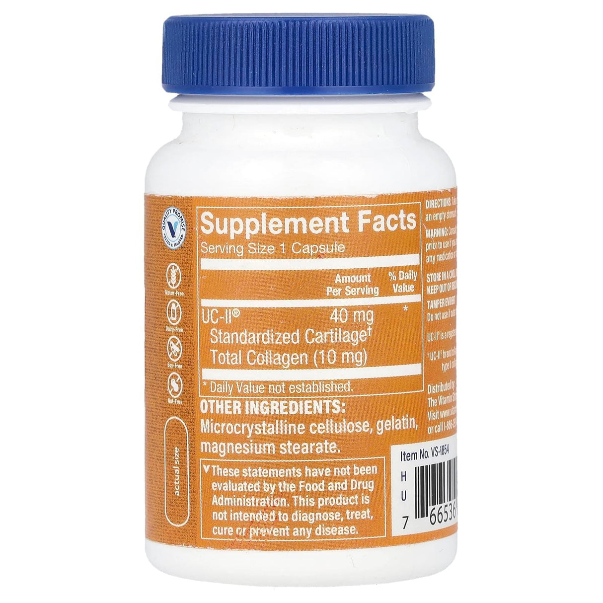 The Vitamin Shoppe, UC-II® Collagen, 40 mg, 30 Capsules - Supply Center USA