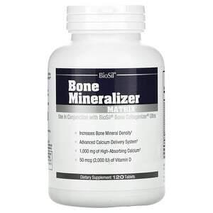 BioSil by Natural Factors, Bone Mineralizer Matrix, 120 Tablets - Supply Center USA