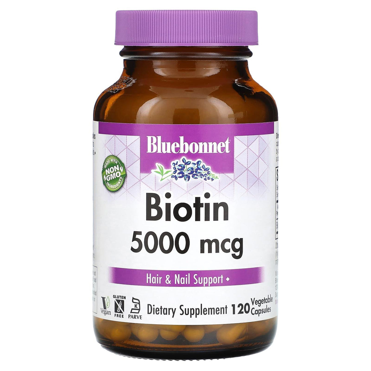 Bluebonnet Nutrition, Biotin, 5,000 mcg, 120 Vegetable Capsules - Supply Center USA