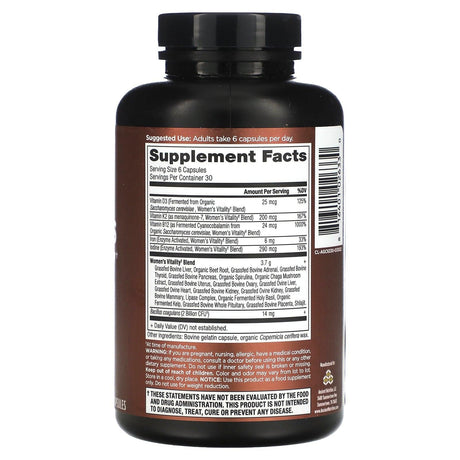 Dr. Axe / Ancient Nutrition, Women's Vitality, 180 Capsules - Supply Center USA