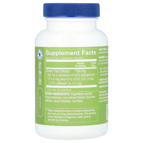 The Vitamin Shoppe, Green Tea Extract, Triple Strength, Decaffeinated, 100 Vegetable Capsules - Supply Center USA