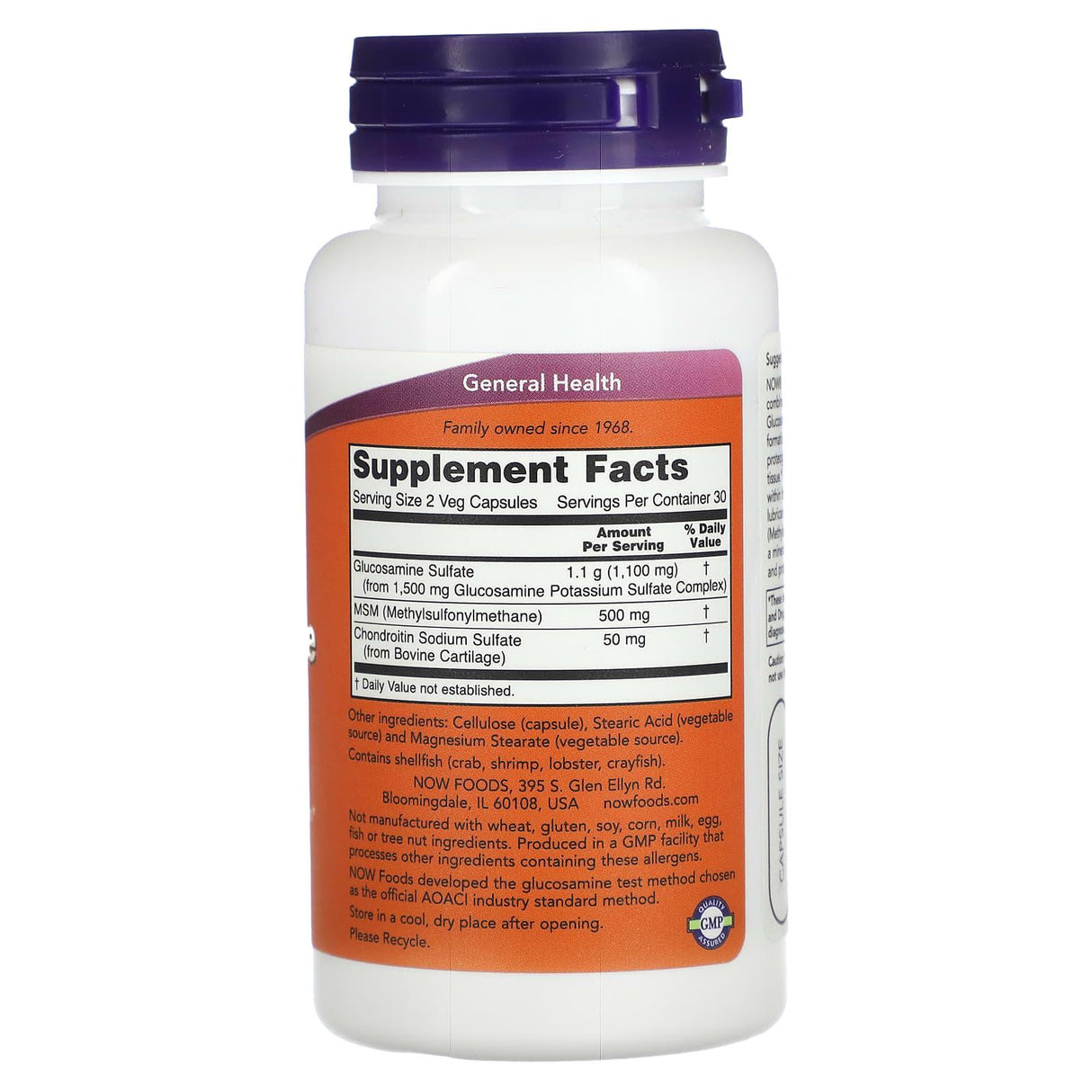 NOW Foods, Glucosamine & MSM, 60 Veg Capsules - Supply Center USA