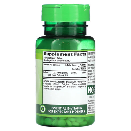 Nature's Truth, Folic Acid, 800 mcg, 250 Tablets - Supply Center USA