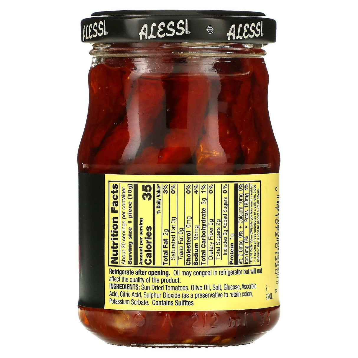 Alessi, Premium Sun Dried Tomatoes in Extra Virgin Olive Oil, 7 fl oz (205 ml) - Supply Center USA