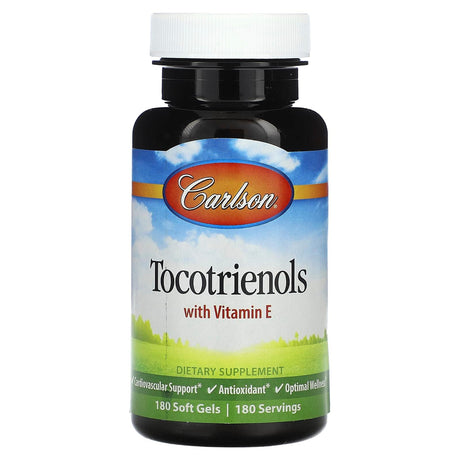 Carlson, Tocotrienols with Vitamin E, 180 Soft Gels - Supply Center USA