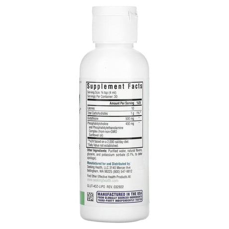 Seeking Health, Optimal Liposomal Glutathione, Natural Tropical, 500 mg, 4 fl oz (120 ml) - Supply Center USA