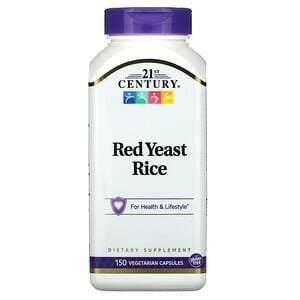 21st Century, Red Yeast Rice, 150 Vegetarian Capsules - Supply Center USA