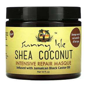 Sunny Isle, Shea Coconut Intensive Repair Masque, 16 fl oz - HealthCentralUSA