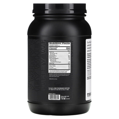 Bare Performance Nutrition, Whey Protein, Cinnamon Roll, 2 lbs (931 g) - Supply Center USA