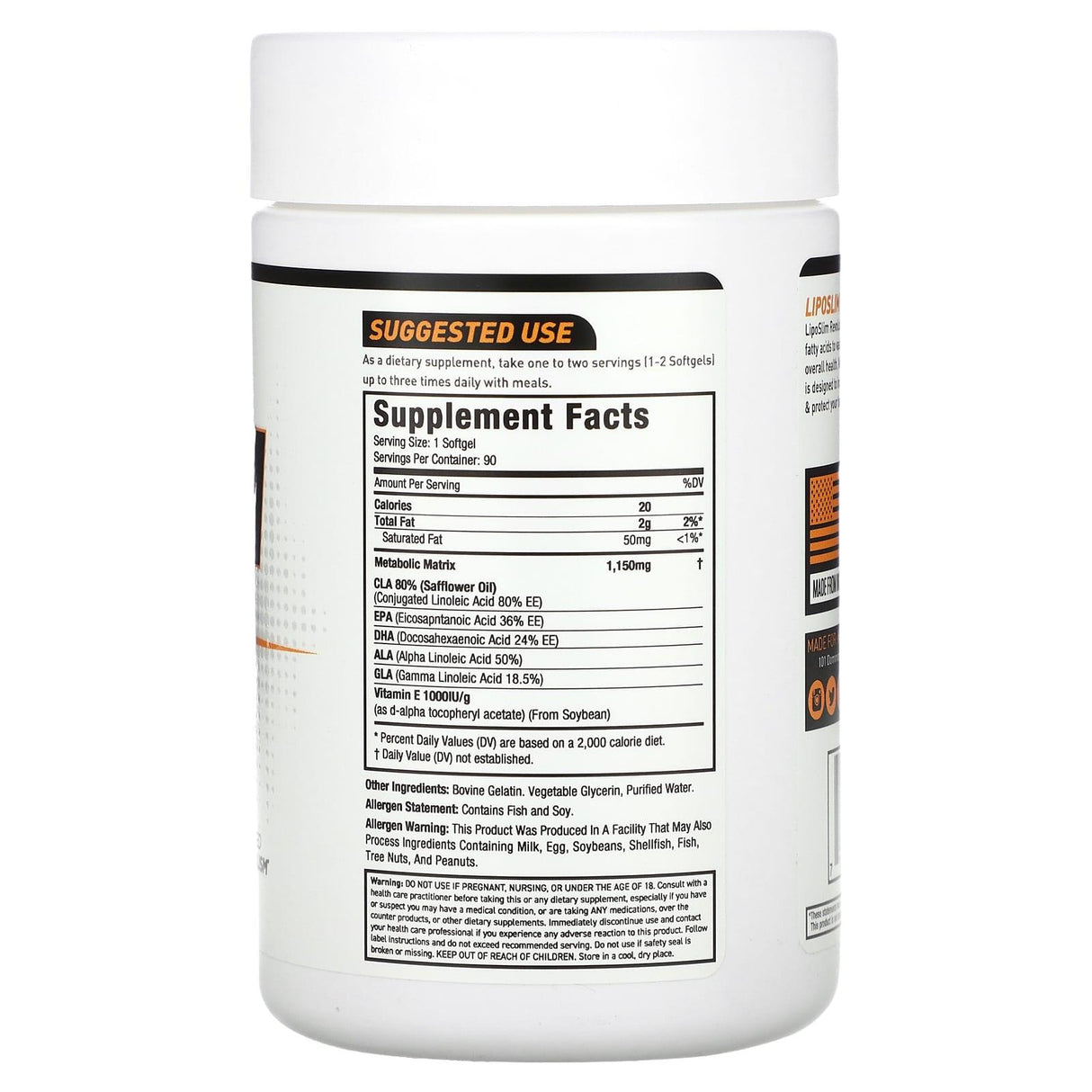 MuscleSport, Liposlim Revolution, 90 Softgels - Supply Center USA