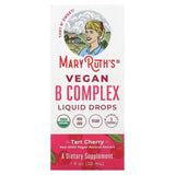 MaryRuth Organics, Vegan B Complex Liquid Drops, Tart Cherry, 1 fl oz (30 ml) - Supply Center USA