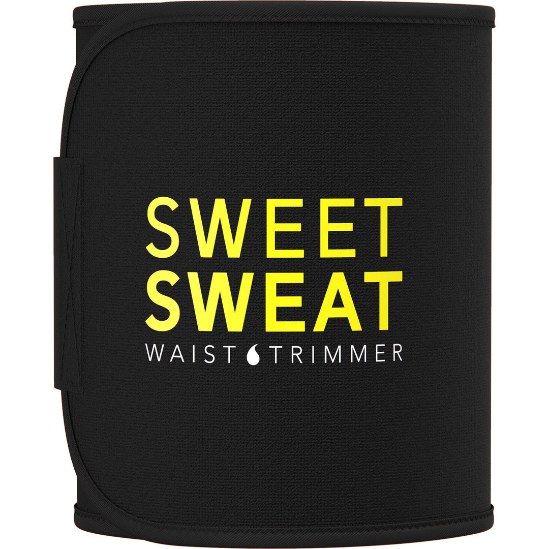 Sports Research, Sweet Sweat Waist Trimmer, Medium, Black & Yellow, 1 Belt - HealthCentralUSA