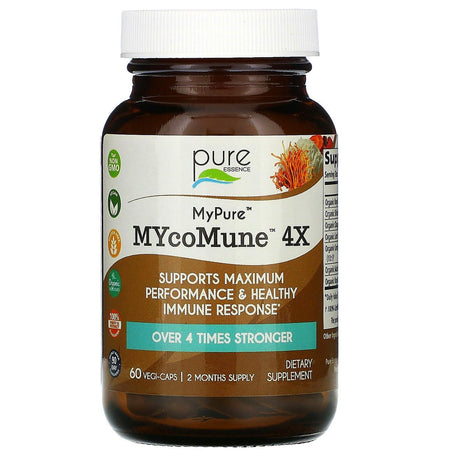 Pure Essence, MyPure, MYcoMune 4X, 60 Vegi-Caps - Supply Center USA