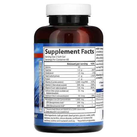 Carlson, ACES + Omega, 120 Softgels - Supply Center USA