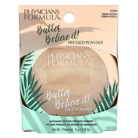 Physicians Formula, Butter Believe It, Murumuru Butter Pressed Powder, Creamy Natural, 0.38 oz (11 g) - Supply Center USA