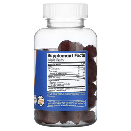 Nutricost, Elderberry, 90 Flavored Gummies - Supply Center USA