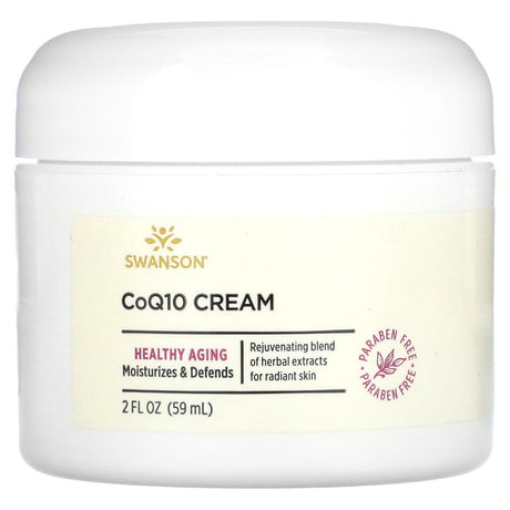 Swanson, CoQ10 Cream, 2 fl oz (59 ml) - Supply Center USA