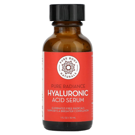 Pure Body Naturals, Hyaluronic Acid Serum, 1 fl oz (30 ml) - Supply Center USA