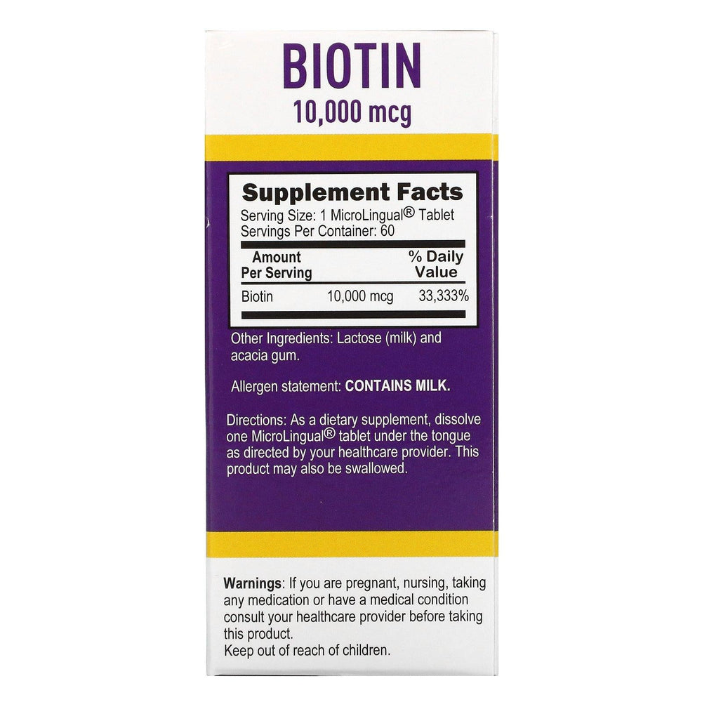 Superior Source, Biotin, 10,000 mcg, 60 Instant Dissolve Tablets - HealthCentralUSA