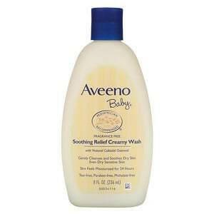 Aveeno, Baby, Soothing Relief Creamy Wash, Fragrance Free, 8 fl oz (236 ml) - Supply Center USA