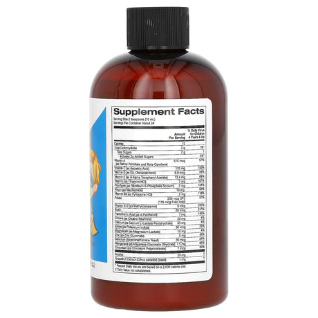 California Gold Nutrition, Liquid Multi-Vitamin & Mineral For Children, No Alcohol, Natural Orange Mango Flavor, 8 fl oz (237 ml) - Supply Center USA