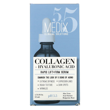 Medix 5.5, Collagen + Hyaluronic Acid, Rapid Lift + Firm Serum, 1.75 fl oz (52 ml) - Supply Center USA