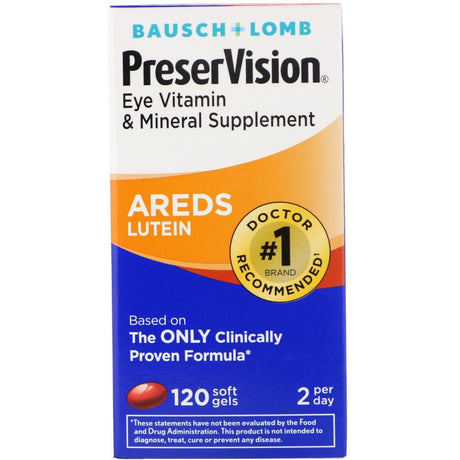 Bausch & Lomb, AREDS Lutein, 120 Soft Gels - Supply Center USA