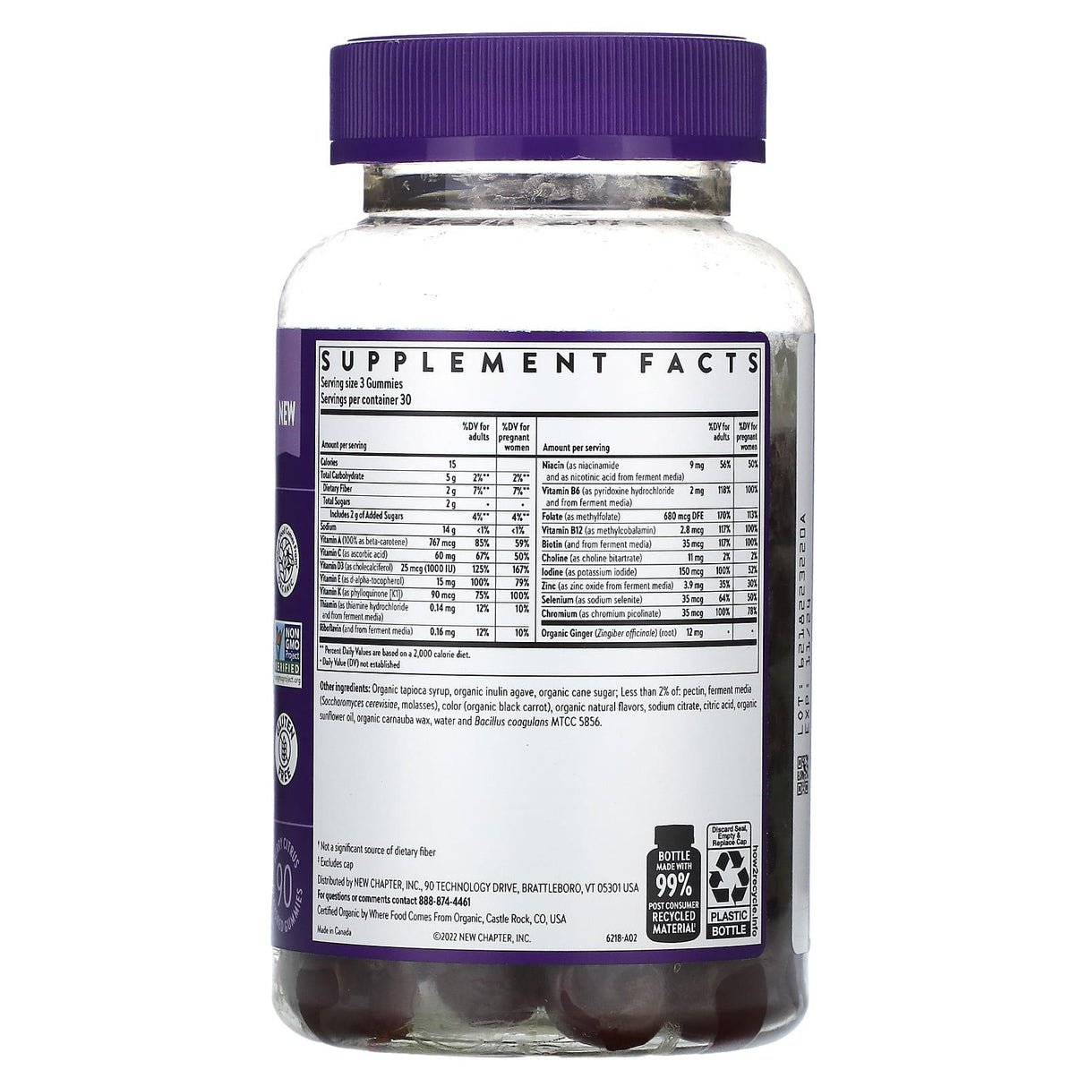 New Chapter, Prenatal Multivitamin, Berry Citrus, 90 Flavored Gummies - Supply Center USA