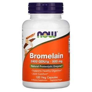 Now Foods, Bromelain, 500 mg, 120 Veg Capsules - Supply Center USA