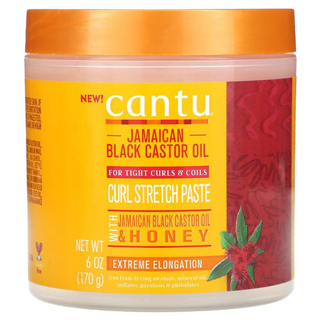 Cantu, Jamaican Black Castor Oil, Curl Stretch Paste, 6 oz (170 g) - Supply Center USA