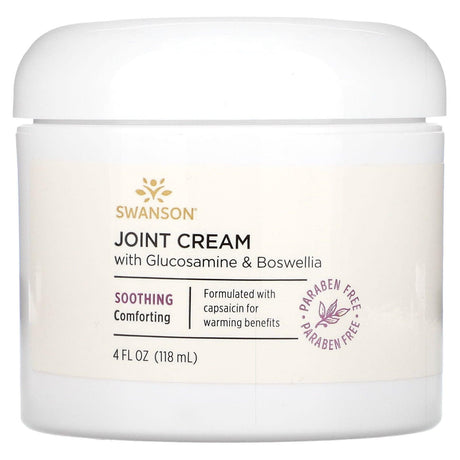 Swanson, Joint Cream with Glucosamine & Boswellia, 4 fl oz (118 ml) - Supply Center USA