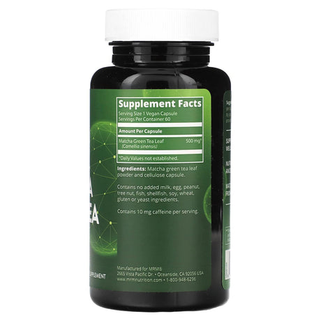 MRM Nutrition, Matcha Green Tea, 60 Vegan Capsules - Supply Center USA